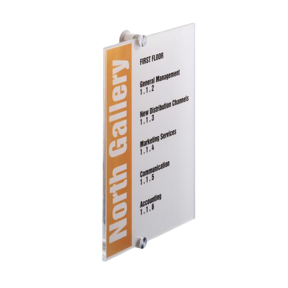 Табличка настенная DURABLE Crystal Sign 210х297 мм акрил (1055683922)
