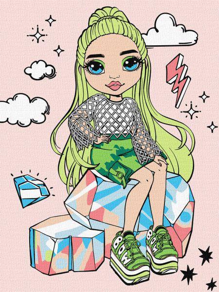 Картина по номерам Ideyka Rainbow High Jade Hunter 30x40 см (KHO1237)