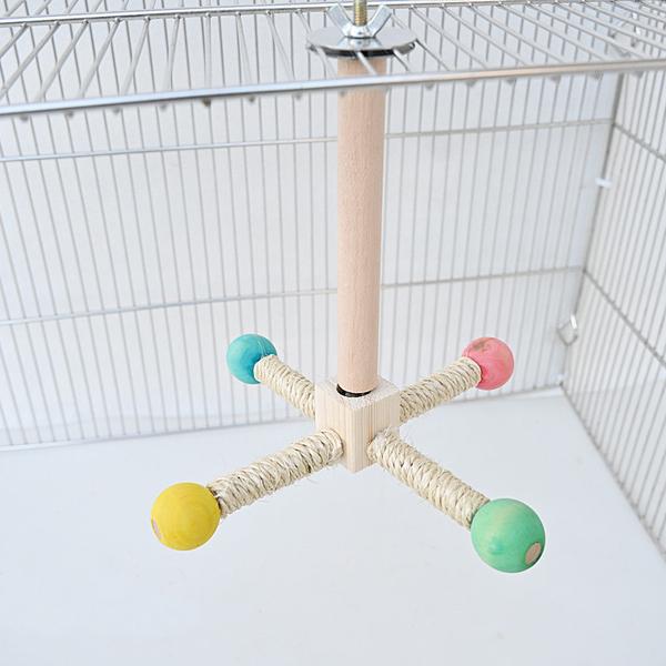 Игрушки для попугаев Качели вращающиеся из натурального дерева (J00175) - фото 3 Игрушки для попугаев Качели вращающиеся из натурального дерева (J00175) - фото 3