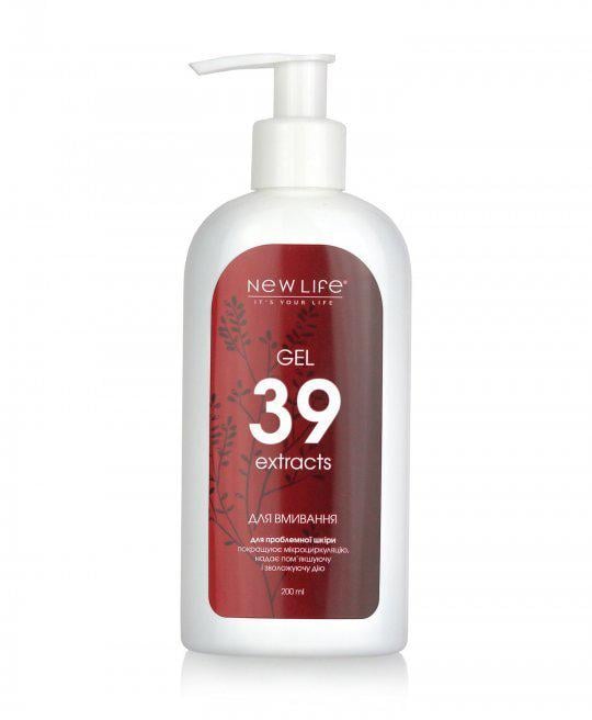 Гель для умывания New Life 39 экстрактов для проблемной кожи подростков от угрей 200 мл (4820197801954)