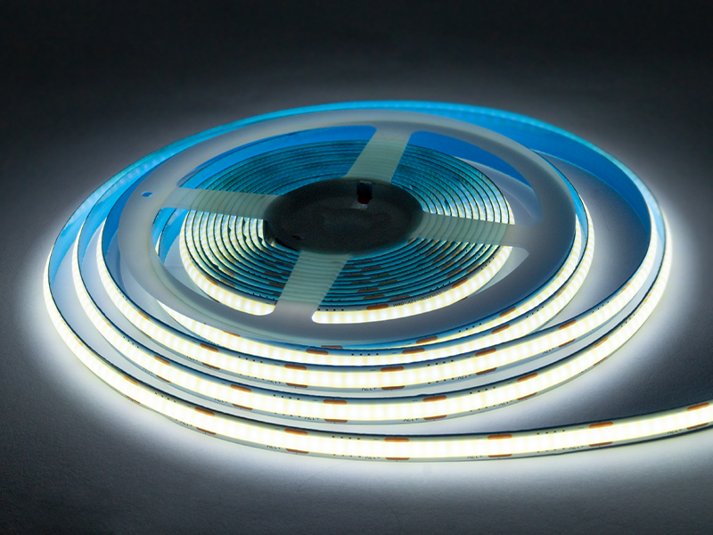 Светодиодная лента LED UA COB/FCOB 320 LED 8 мм 12 В 8 Вт/м IP20 двойная плата Белый (4775)