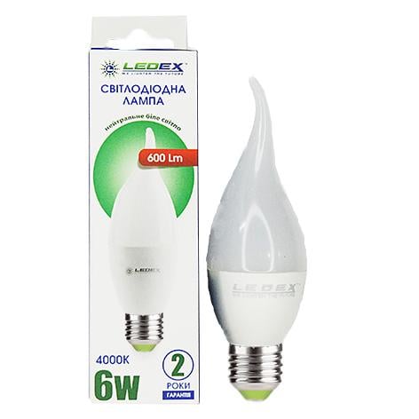 Лампа світлодіодна Ledex 4000К Е-27 6W (24380564)