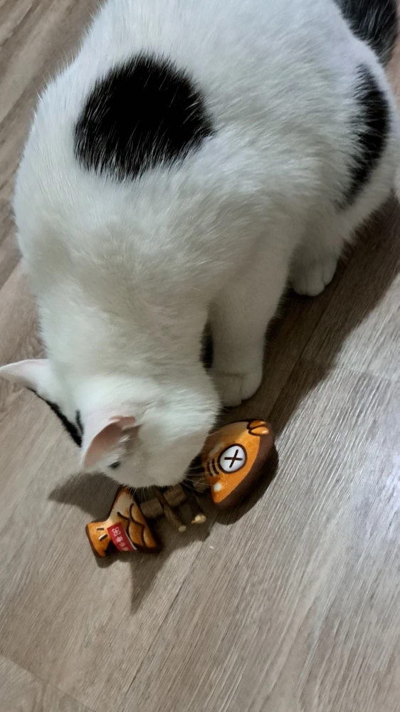 Іграшка для котів Рибний скелетик мататабі й котяча м'ята (23689481) - фото 10