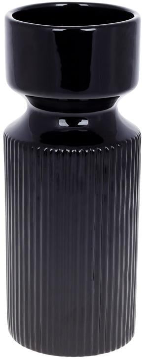 Ваза керамическая Stone Flower 10,5х10,5х25,5 см Черный (BD-733-479)