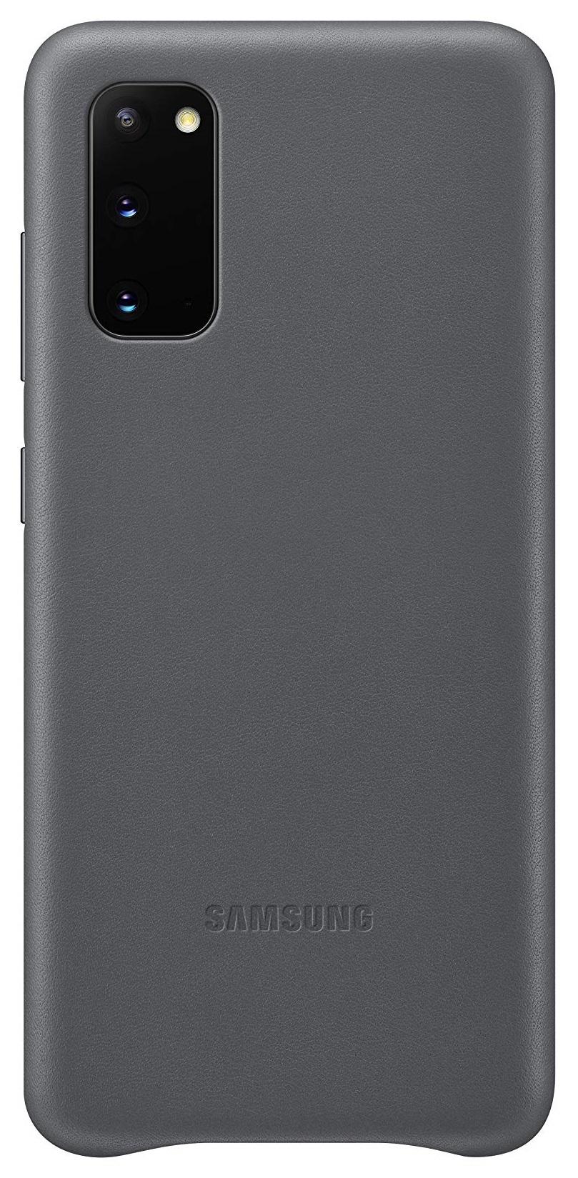 Чехол кожаный Leather Cover EF-VG980LJEGRU для Samsung Galaxy S20 (6.2") Gray