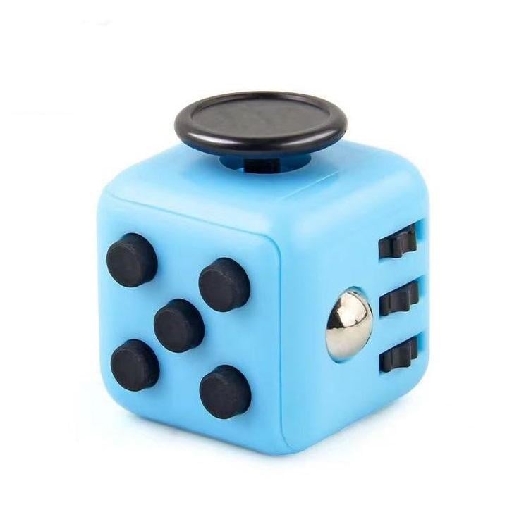 Игрушка-антистресс Fidget Cube с кнопками попит Голубой с черным (86915603) - фото 1