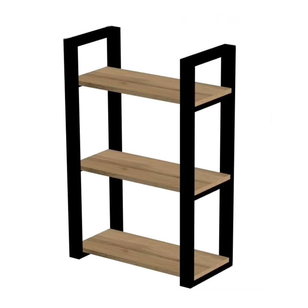 Стеллаж металлический 000088451 Loft три полки напольный для книг и обуви 60х90 см Индастриал/Черный мет Стеллаж металлический 000088451 Loft три полки напольный для книг и обуви 60х90 см Индастриал/Черный мет