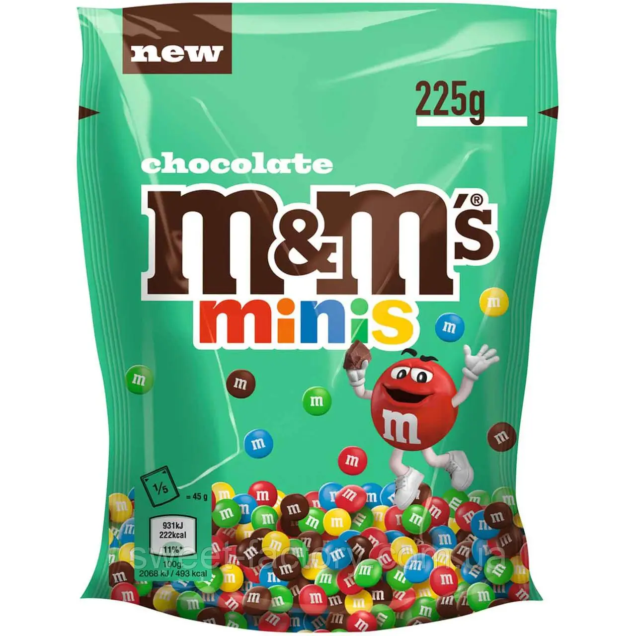 Драже M&M's minis chocolate 225 г (33363654)