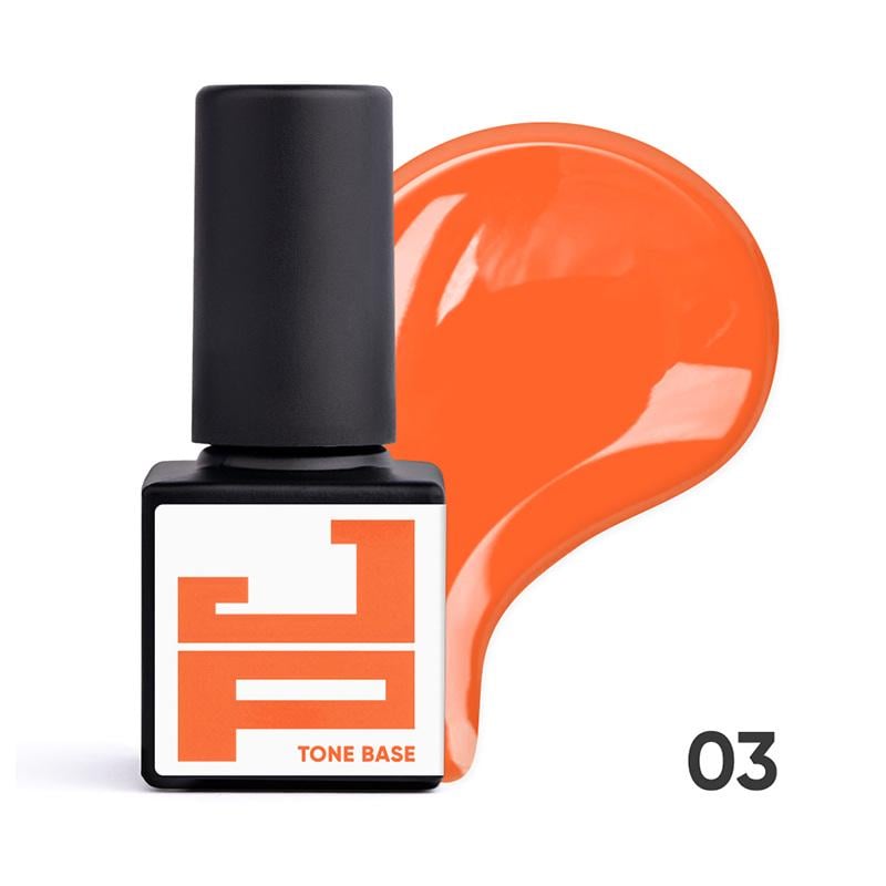 База кольорова каучукова Jerden Proff Tone Base 5 мл 03 Помаранчевий неон