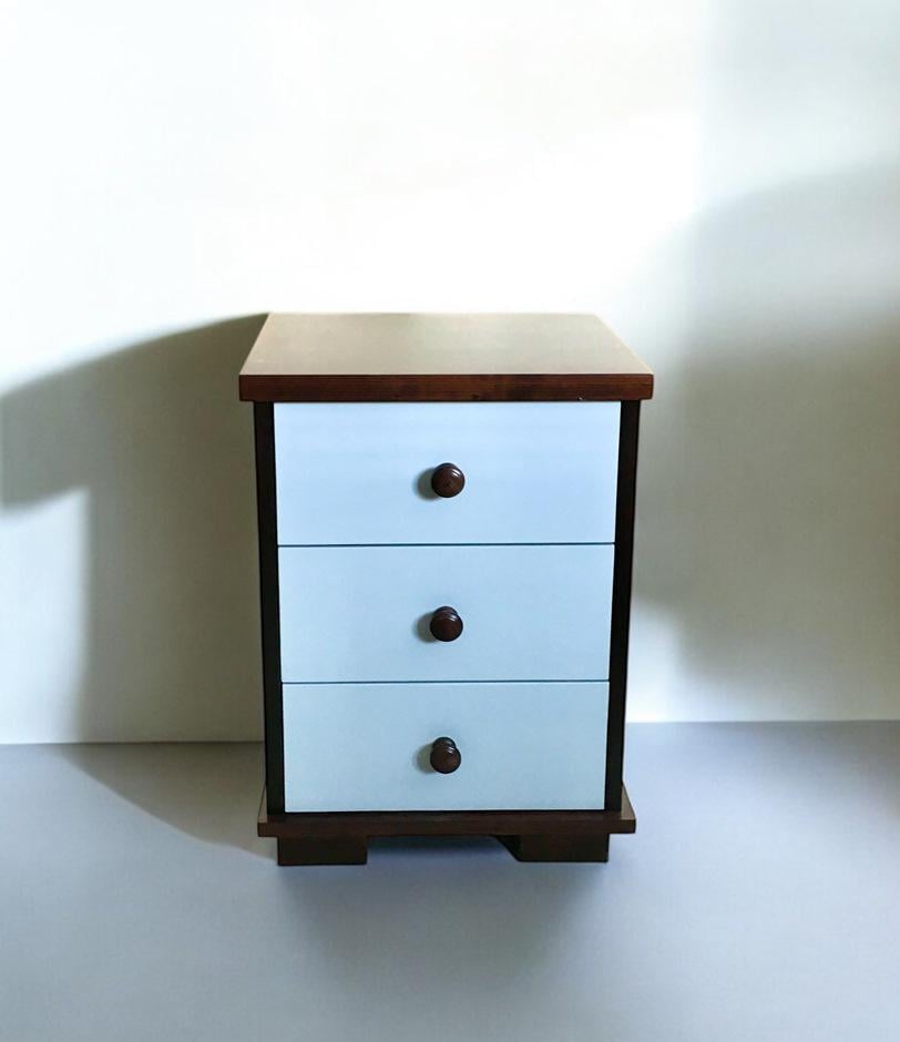 Тумба Скіф ТВ-9 деревянная Орех/Серый (26728997) - фото 3