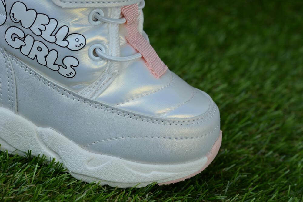 Чоботи дитячі зимові для дівчинки р. 24 Срібний (11355426) - фото 5 Чоботи дитячі зимові для дівчинки р. 24 Срібний (11355426) - фото 5