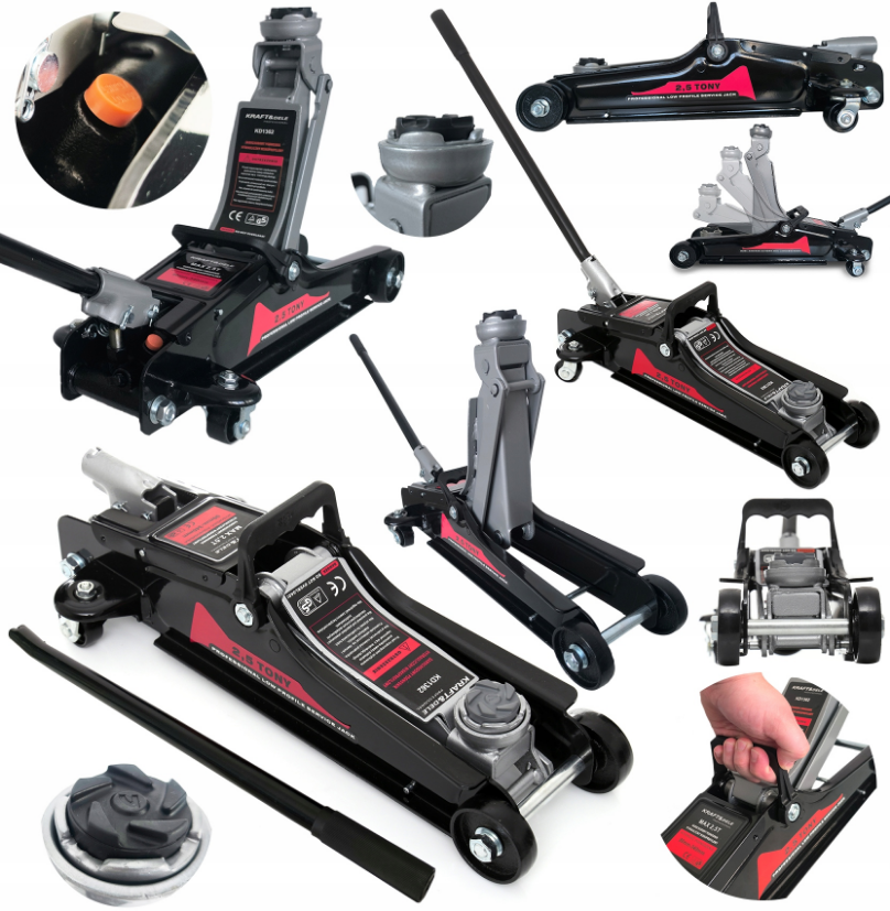 Домкрат подкатной гидравлический Kraft&Dele низкопрофильный 2,5 т 90-340 мм - фото 5 Домкрат подкатной гидравлический Kraft&Dele низкопрофильный 2,5 т 90-340 мм - фото 5