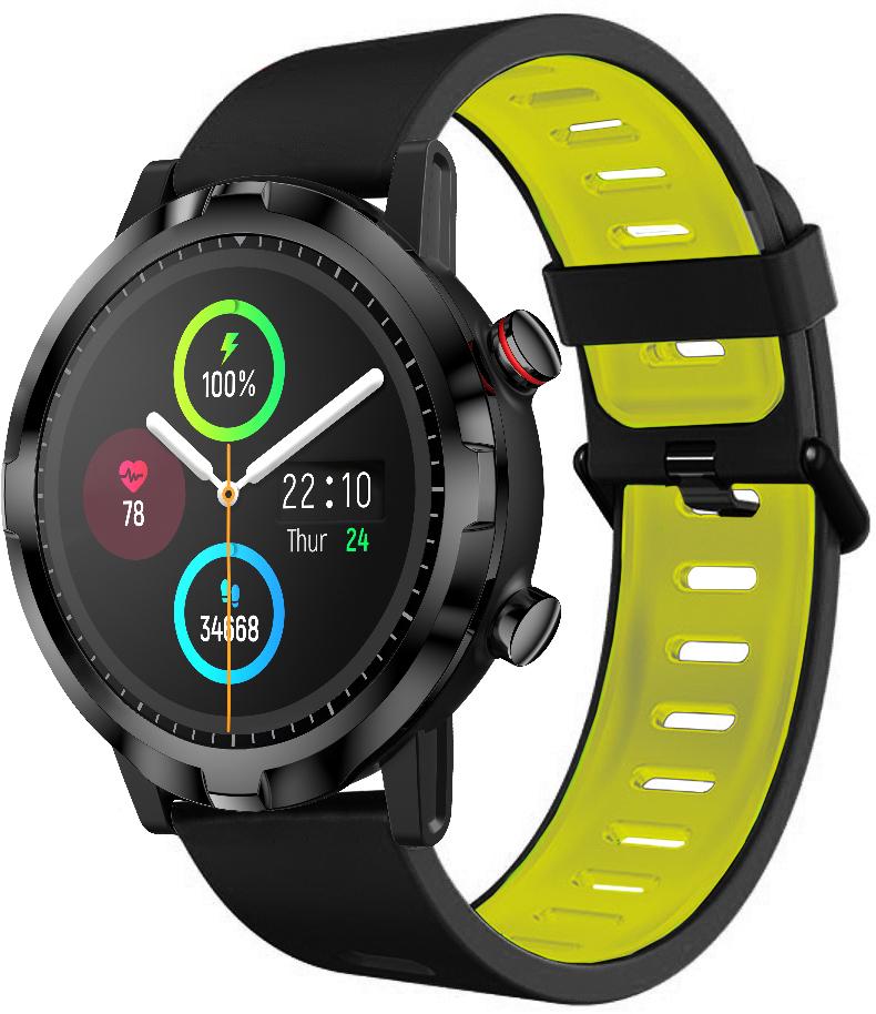 Ремінець Traf для Haylou Smart Watch RT LS05S Black-Yellow (23193) Ремінець Traf для Haylou Smart Watch RT LS05S Black-Yellow (23193)