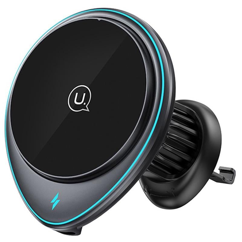 Автотримач із БЗП Usams US-CD222 JC Series 5W/7.5W/10W/15W Grey (00000070774_1)