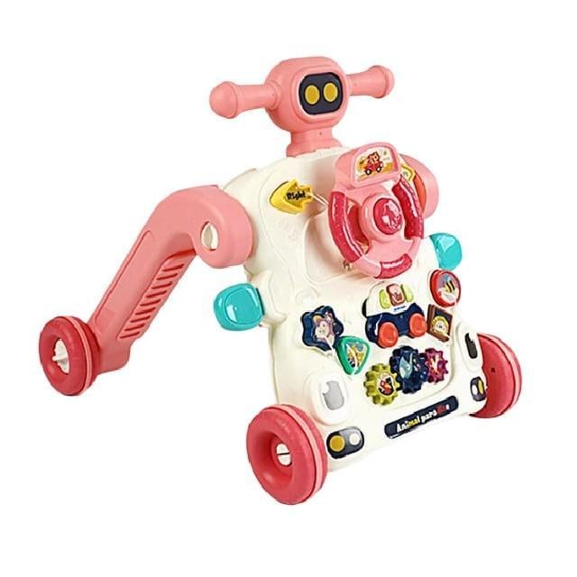 Каталка детская музыкальная Bibi Inn 6в1 звуки/мелодии/подсветка Pink (158168)