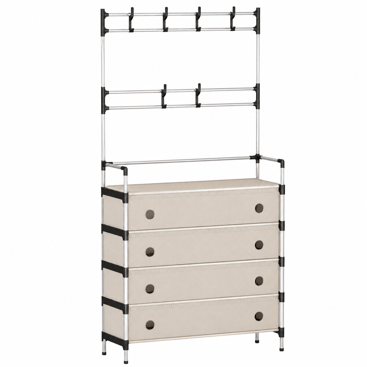 Вешалка и полка для обуви Multifucntional Integrated Rack 8042 60,5х29х192 см (36999048) Вешалка и полка для обуви Multifucntional Integrated Rack 8042 60,5х29х192 см (36999048)