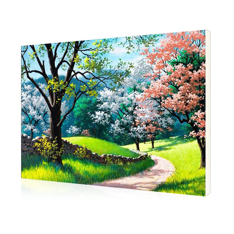 Картина по номерам Lesko DIY PH9246 "Городская аллея"