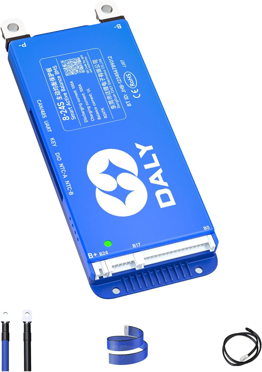 Умная система управления домом Universal BMS smart плата DaLy LiFePO4 8-24S 40A с Bluetooth/CAN/активный баланс 1A (2928878642)