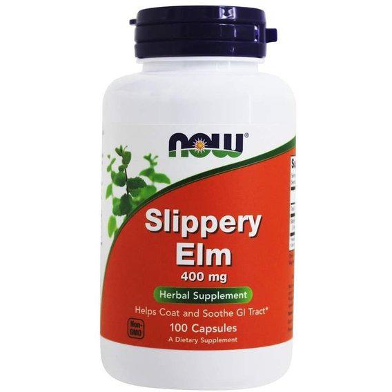 Трав'яні ферменти NOW Foods Slippery Elm 400 мг 100 Caps