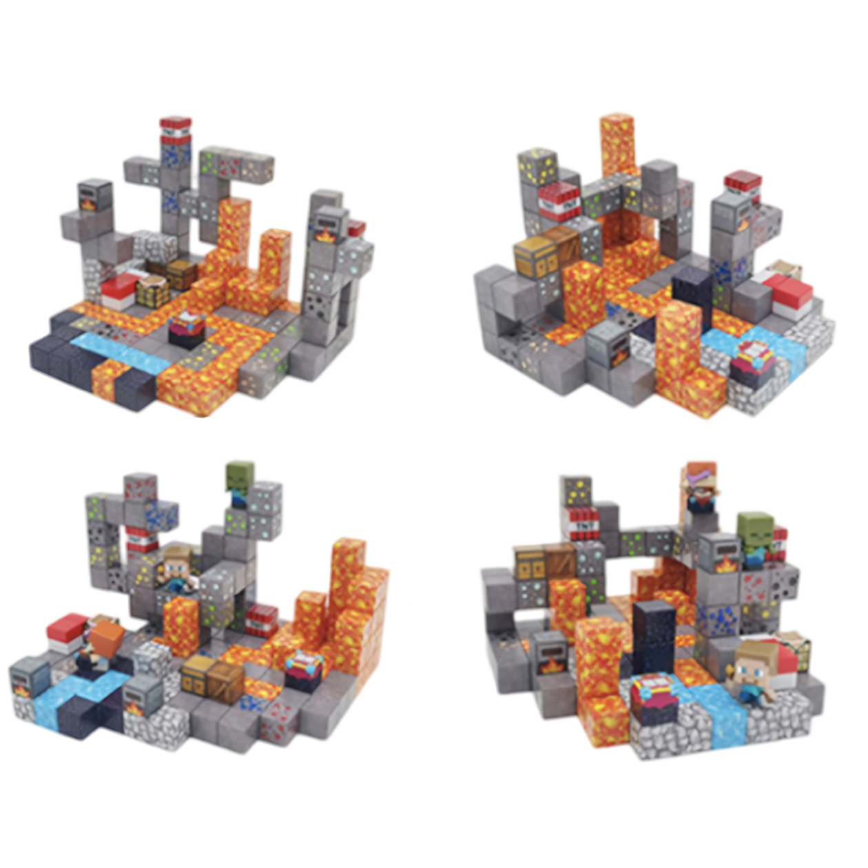 Конструктор магнитный майнкрафт Magnetic Cube приключения в пещере 143 дет. (10369) - фото 6 Конструктор магнитный майнкрафт Magnetic Cube приключения в пещере 143 дет. (10369) - фото 6