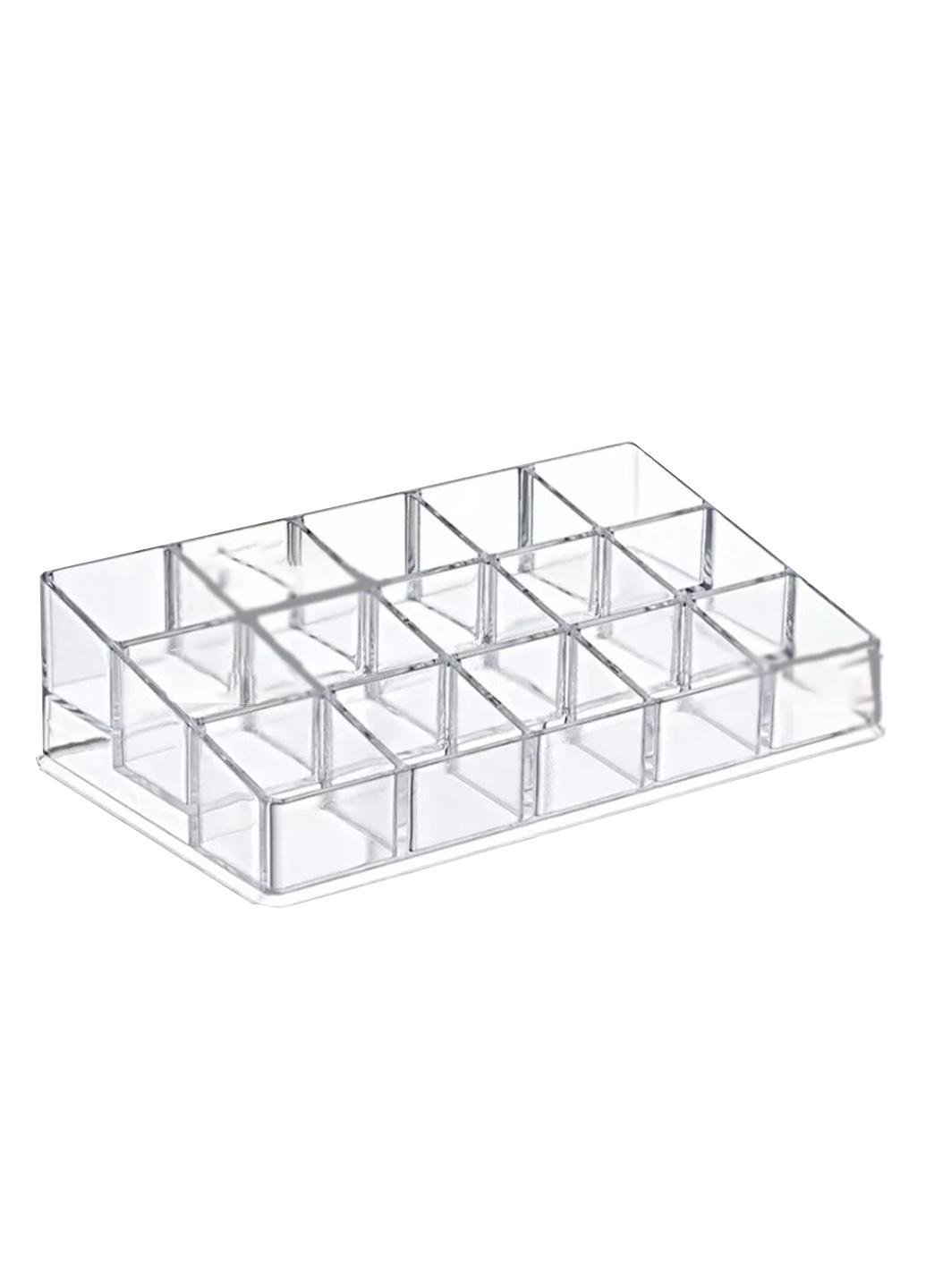 Органайзер для косметики VT Cosmetics на 15 ячеек пластиковый Прозрачный (65745) Органайзер для косметики VT Cosmetics на 15 ячеек пластиковый Прозрачный (65745)