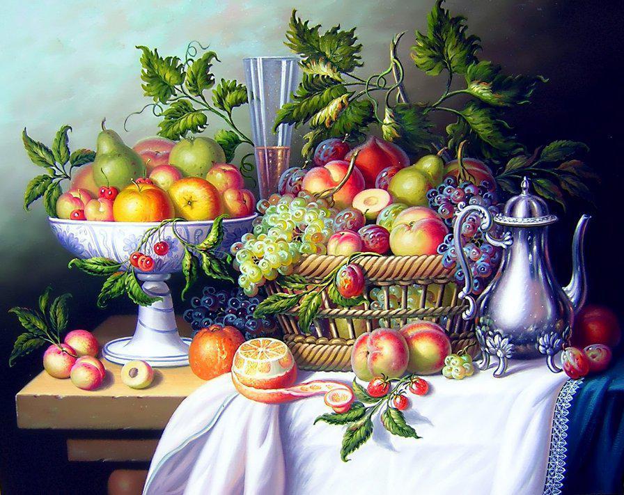 Алмазная мозаика Натюрморт с кувшином 50x40 см (DM.240)