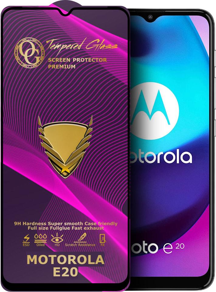 Скло захисне GoldenArmor Motorola E20 Full Glue (32286)