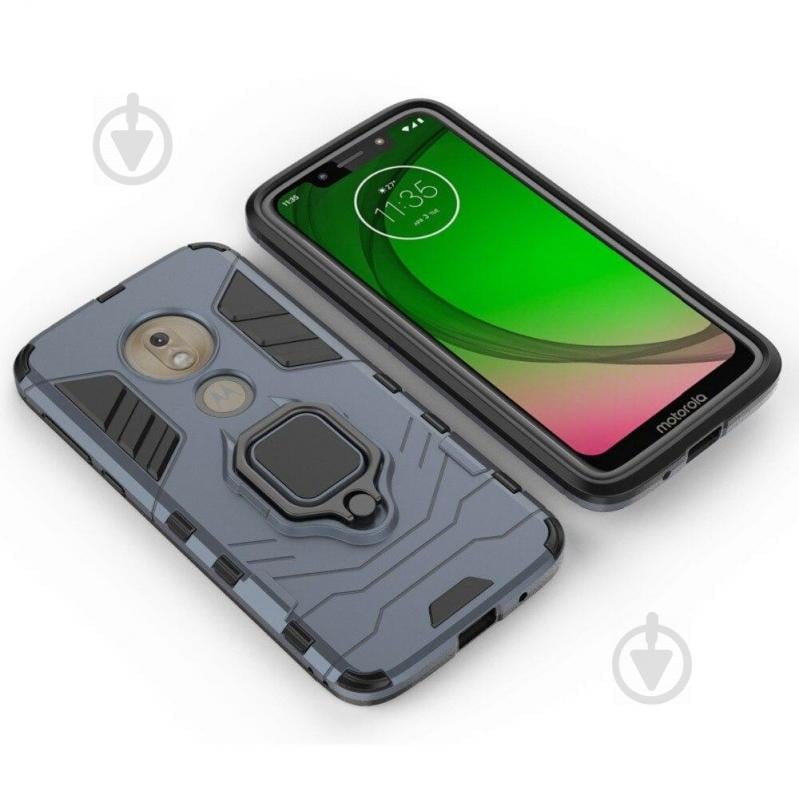 Чехол Ring Armor для Motorola Moto G7 Play Blue (arbc6924) - фото 3