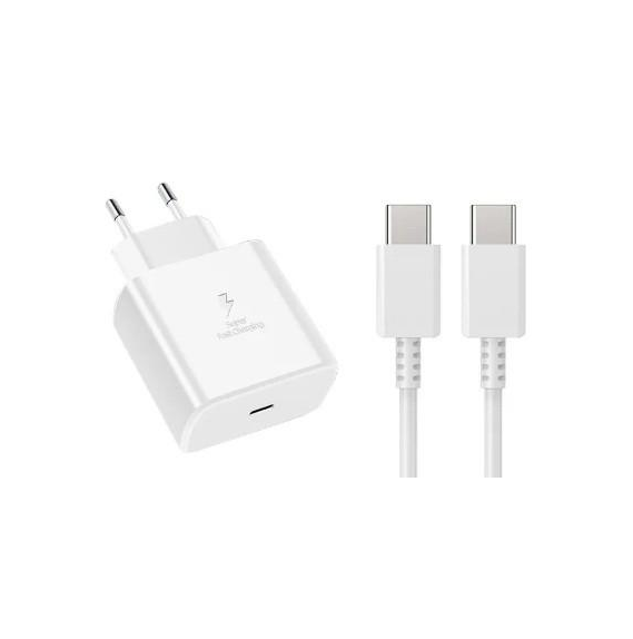 Зарядное устройство для Samsung 45 Вт Usb Type C Pd PPS Fukabo White