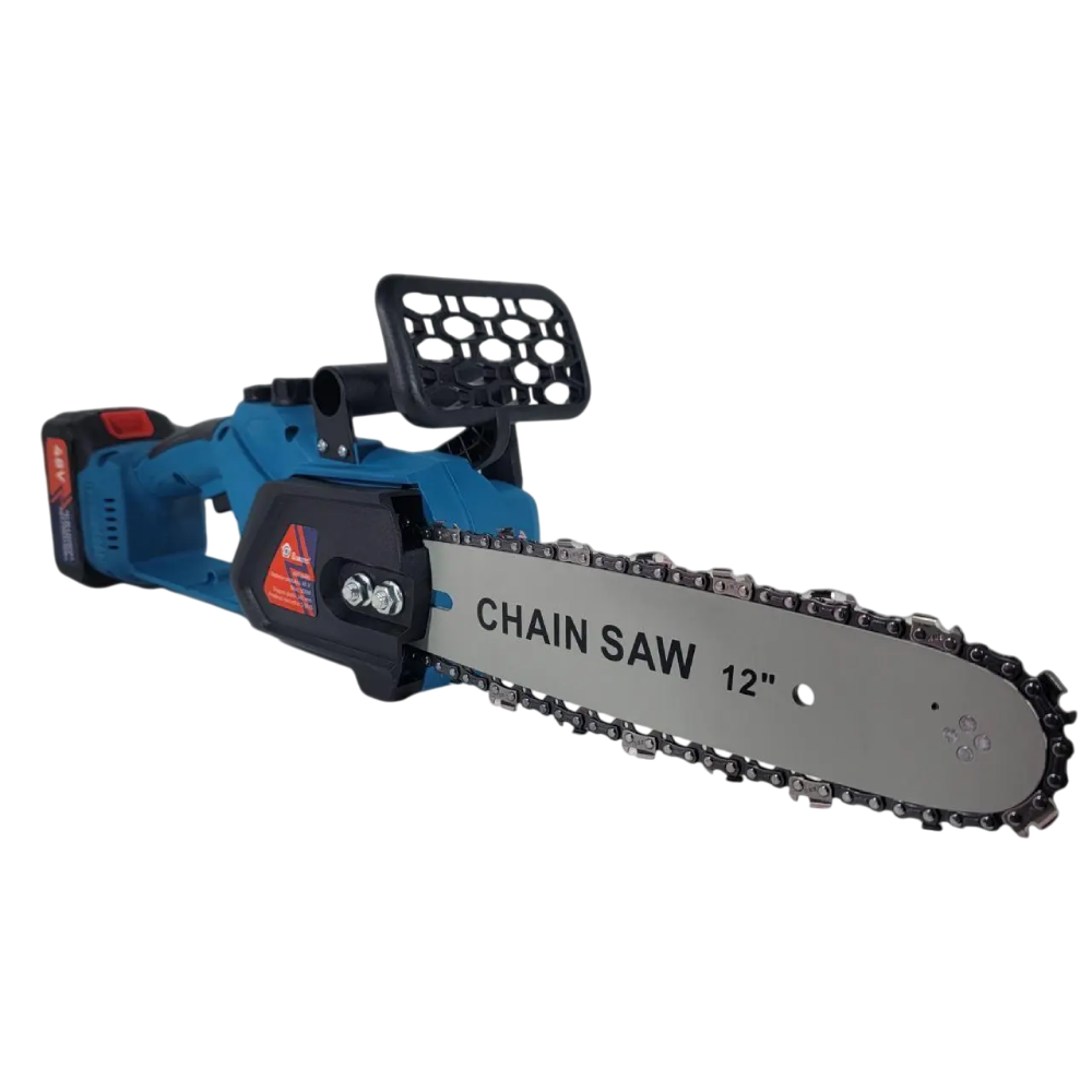 Пила аккумуляторная цепная бесщеточная 48V с масляным баком шина 30 см на 2 акб 12" (29068141)