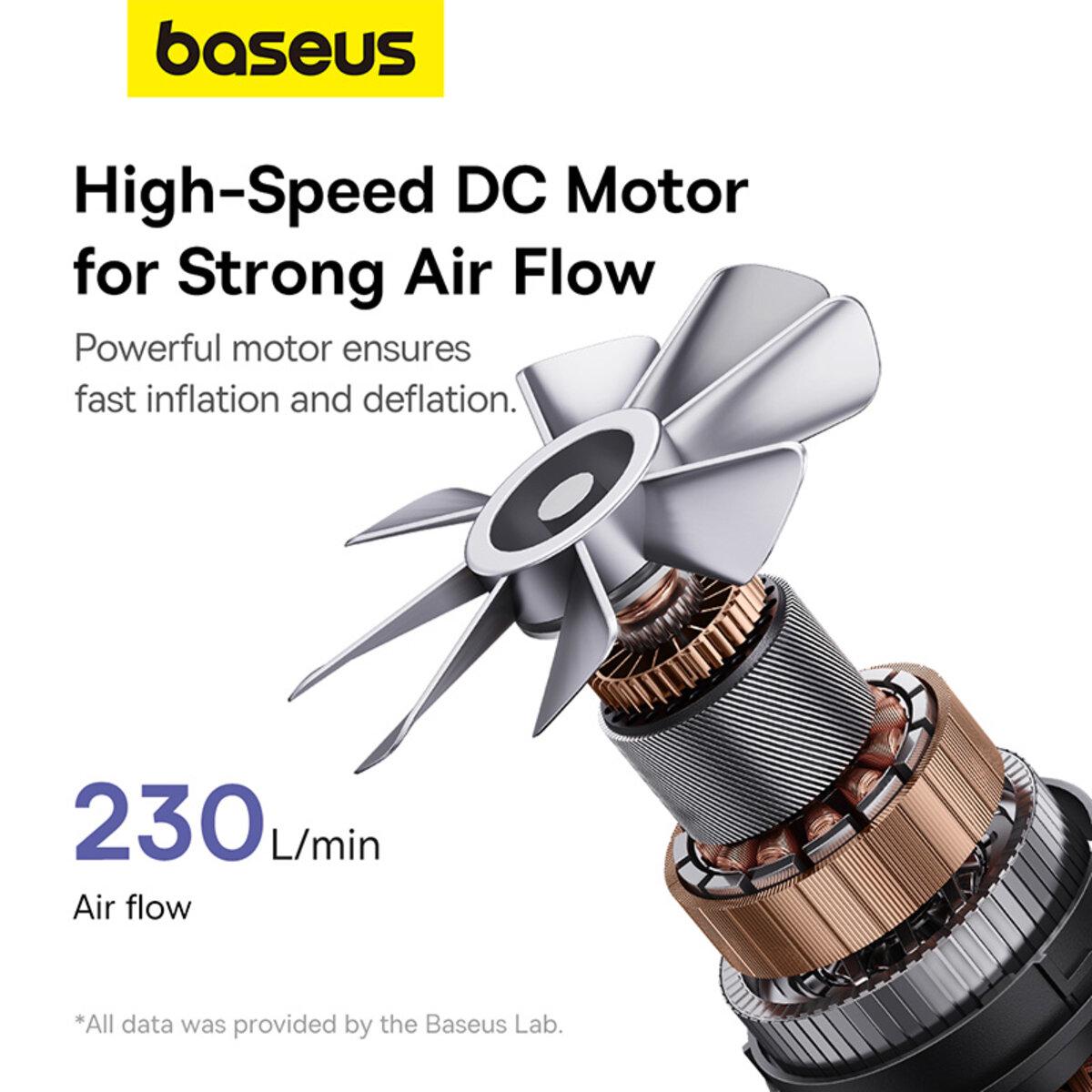 Насос для матраців портативний BASEUS PocketGo Portable Air Pump 1600 mAh White (C11157700221-00) - фото 6 Насос для матраців портативний BASEUS PocketGo Portable Air Pump 1600 mAh White (C11157700221-00) - фото 6