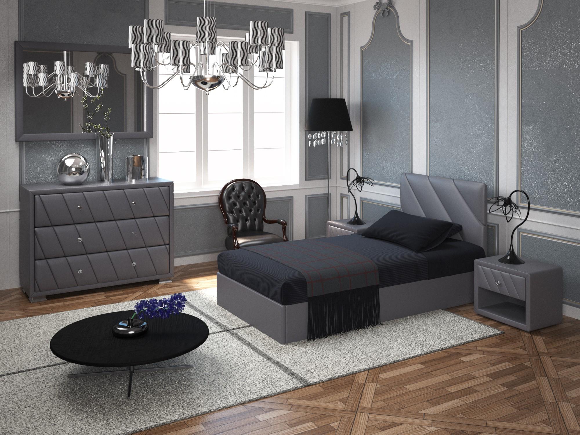 Ліжко SheridanDesign з підйомним механізмом каркас метал 90x200 см Сірий - фото 2 Ліжко SheridanDesign з підйомним механізмом каркас метал 90x200 см Сірий - фото 2