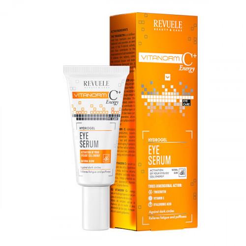 Гідрогелева сироватка для шкіри навколо очей Revuele Vitanorm C+ Energy 25 мл