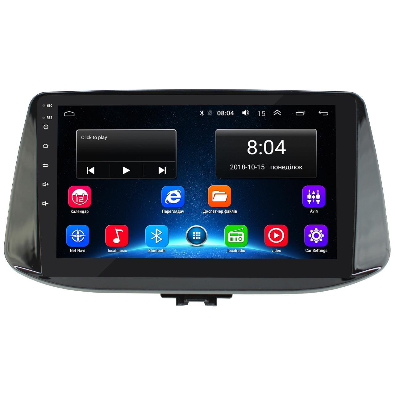 Магнітола штатна Lesko для Hyundai i30 III 2017-2018 р. (7522-32882)