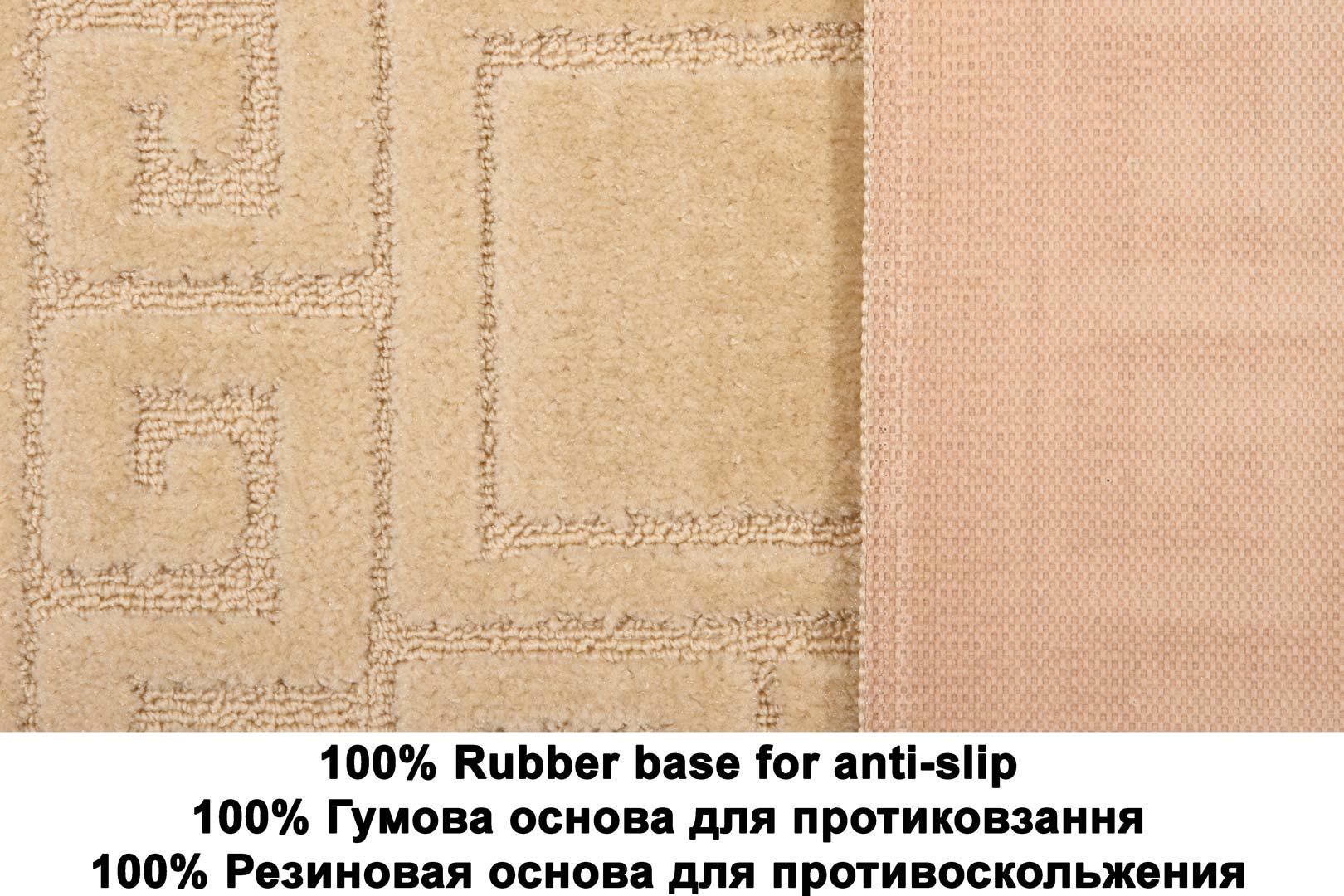 Набор ковриков в ванную комнату Relana Elana Ethnic 60x100 + 60x50 см Бежевый - фото 5