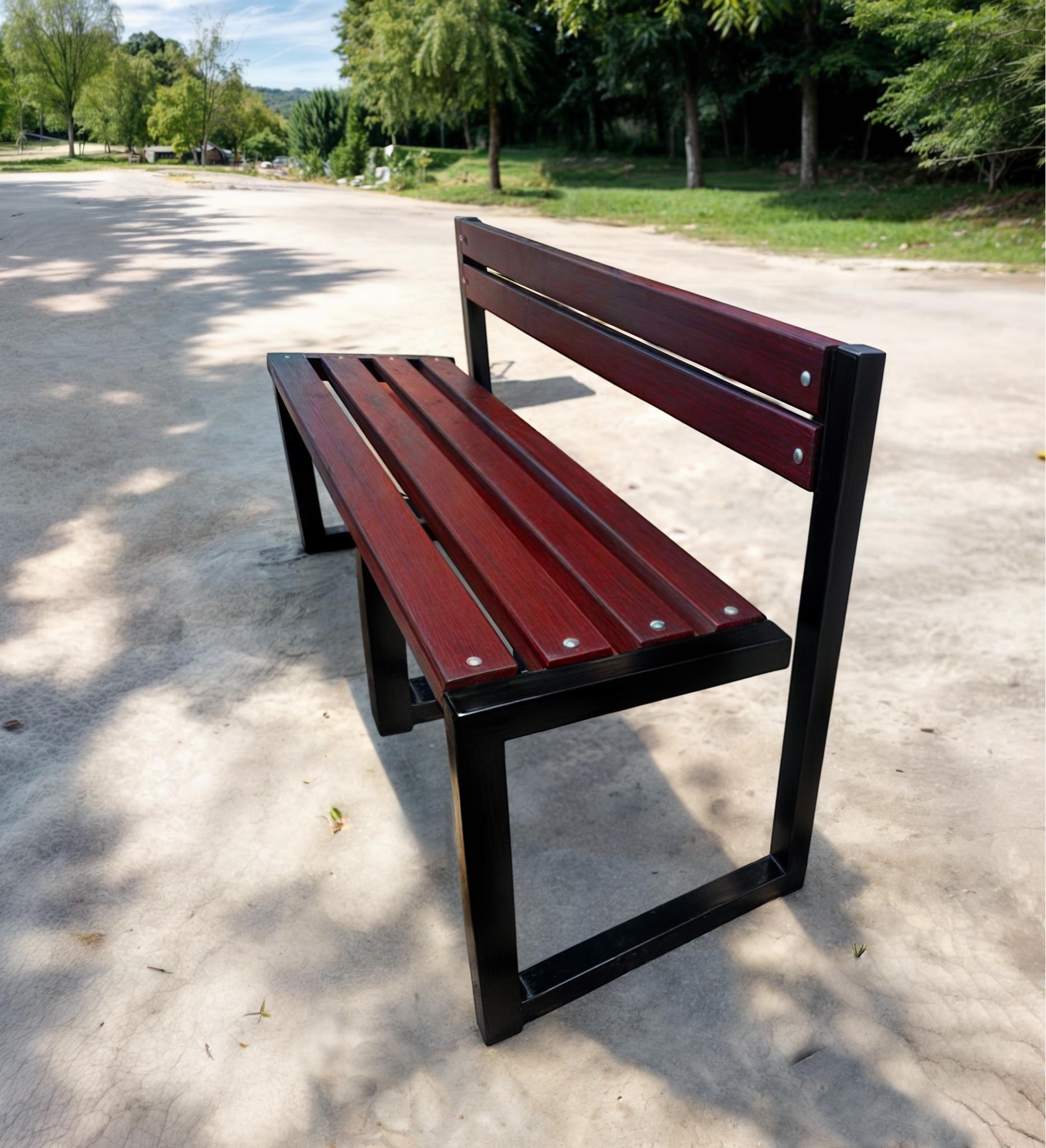 Скамейка садовая ТОБІ ШО Лофт Бенч со спинкой без подлокотников 2,2 м Махагоний (25589137) - фото 3 Скамейка садовая ТОБІ ШО Лофт Бенч со спинкой без подлокотников 2,2 м Махагоний (25589137) - фото 3