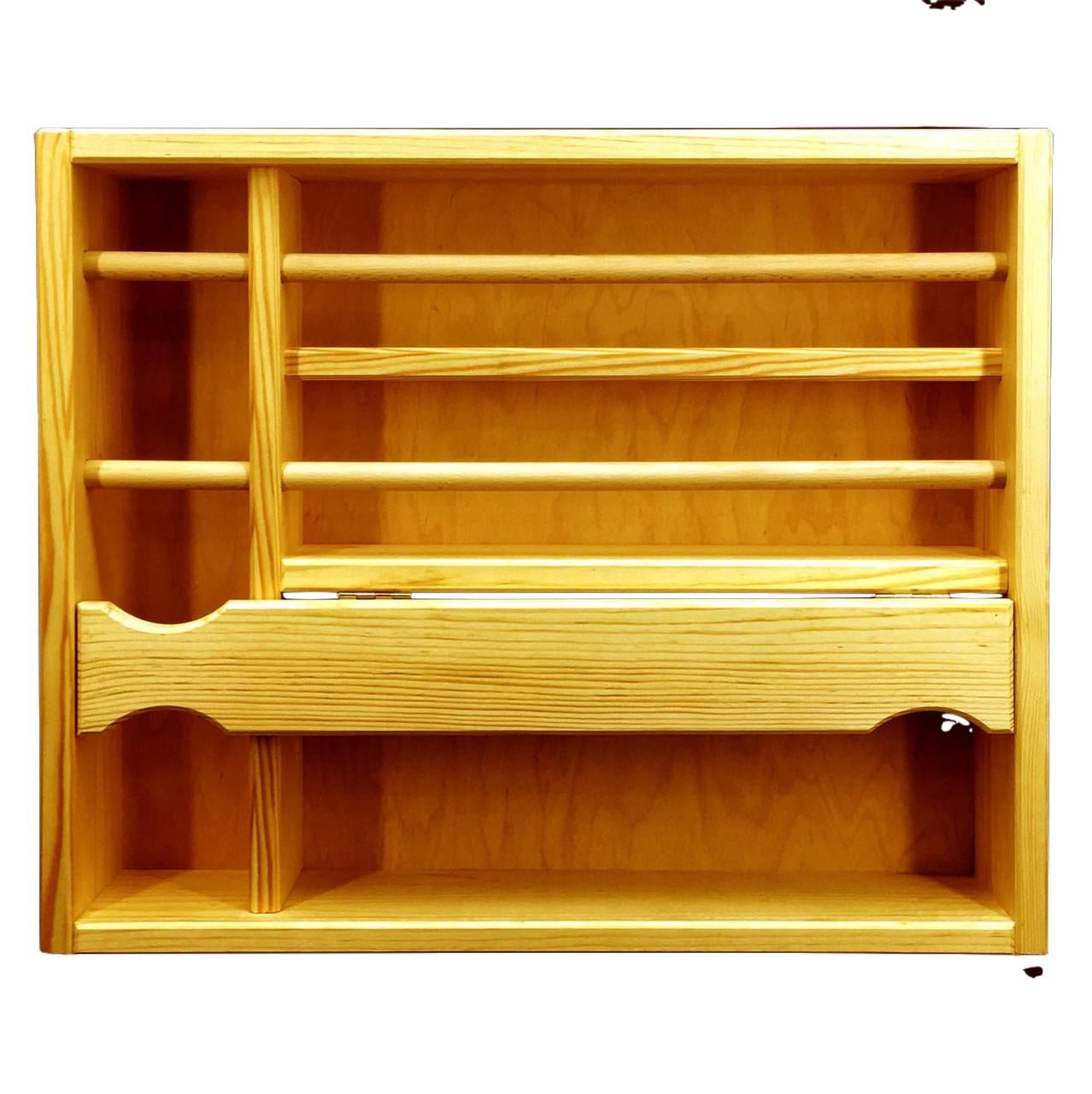 Полка для вина настенная из дерева Нагоя Карри (ПНК-003403)