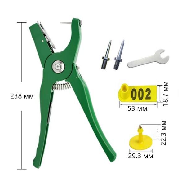 Комплект для маркировки домашних животных клипсатор и 100 бирок (AN00289) - фото 7 Комплект для маркировки домашних животных клипсатор и 100 бирок (AN00289) - фото 7