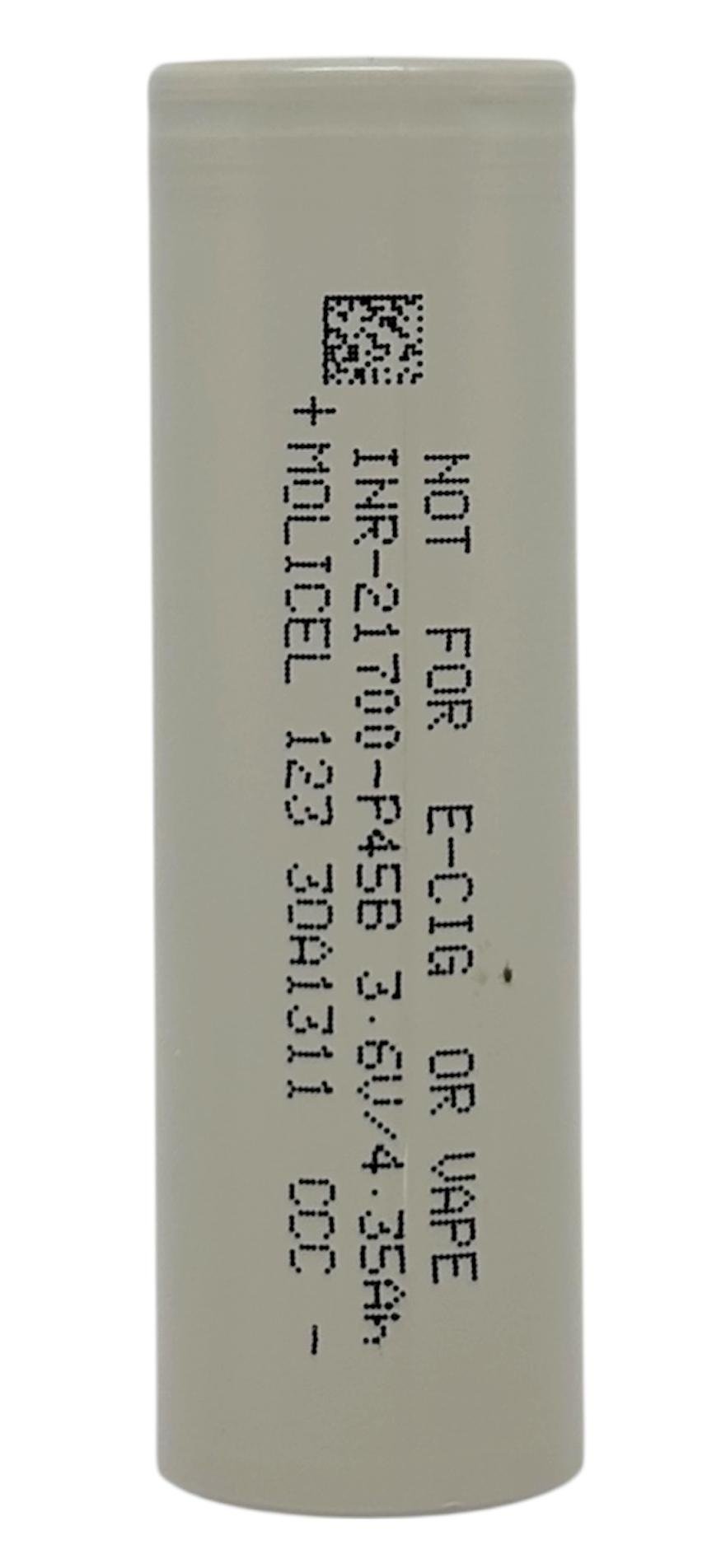 Аккумулятор высокоточный Molicel INR-21700-P45B 3,6 V 4500 mAh (18158248)