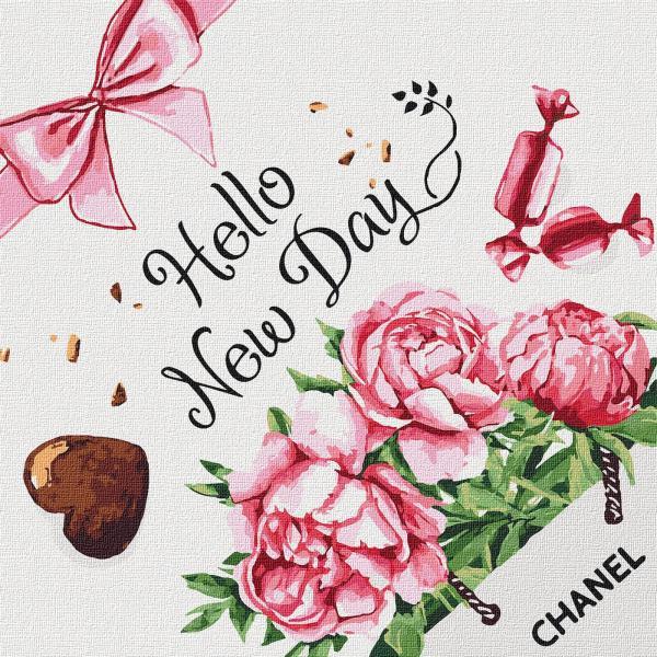 Картина за номерами Ідейка Hello New day 40х40 см у термопакеті (КНО5525)