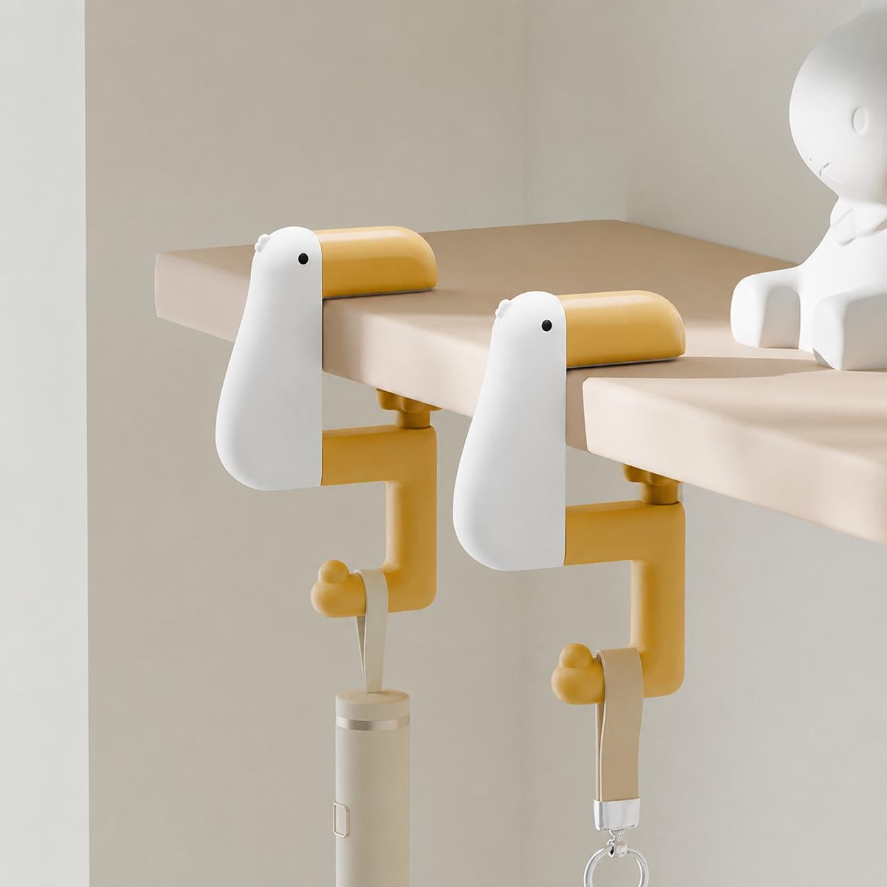Комплект настольных держателей для сумки Duck Hook 2 шт. Желтый (42790)
