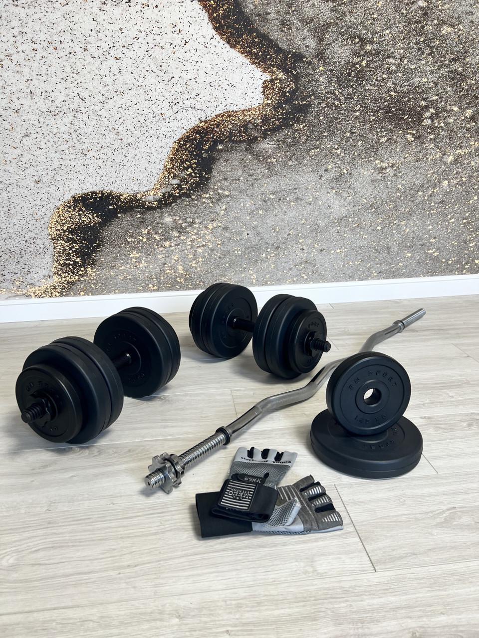 Гантели RN-Sport 20 кг 2 шт. и скакалка (2764274465) - фото 4 Гантели RN-Sport 20 кг 2 шт. и скакалка (2764274465) - фото 4