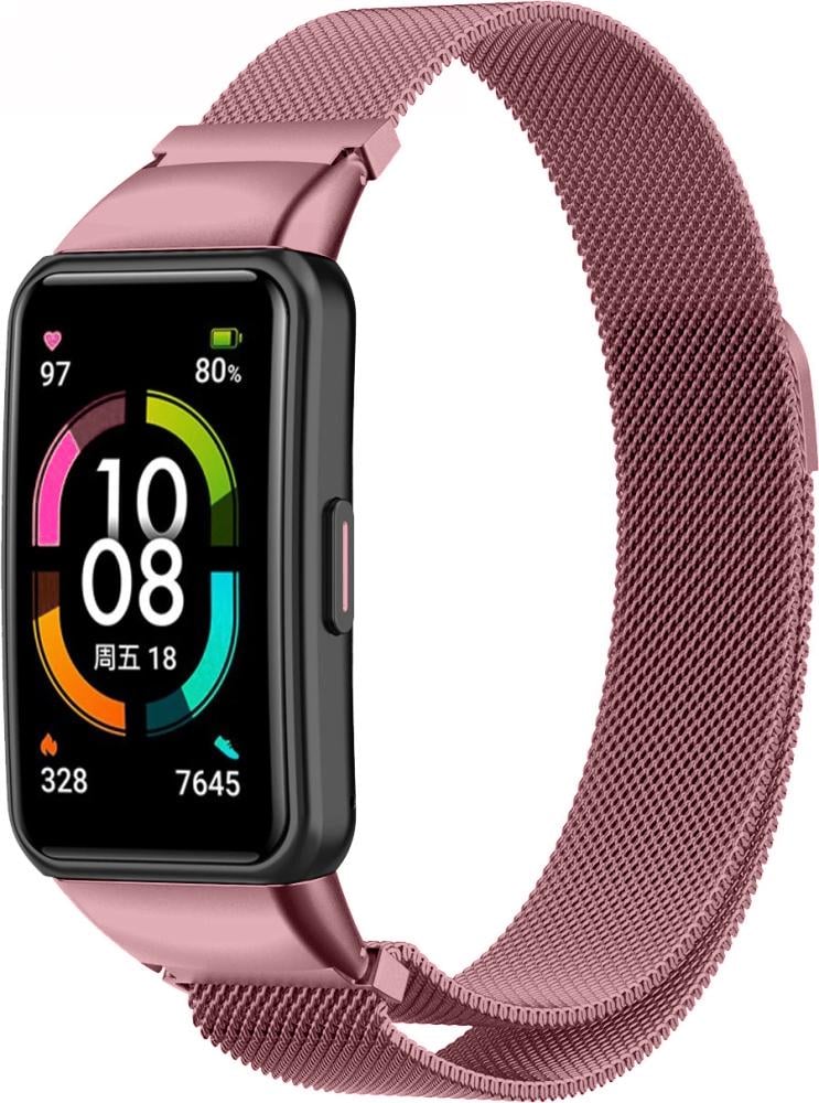 Ремінець Міланська Петля Milano для Huawei Band 6 Pink (24859-31)