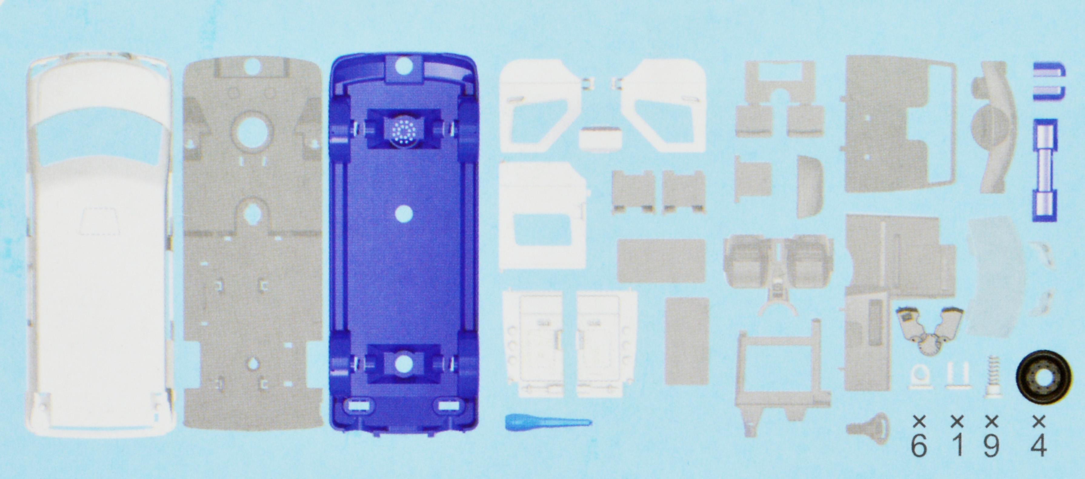 Конструктор 1369 Мікроавтобус поліція зі світловими та звуковими ефектами - фото 8 Конструктор 1369 Мікроавтобус поліція зі світловими та звуковими ефектами - фото 8