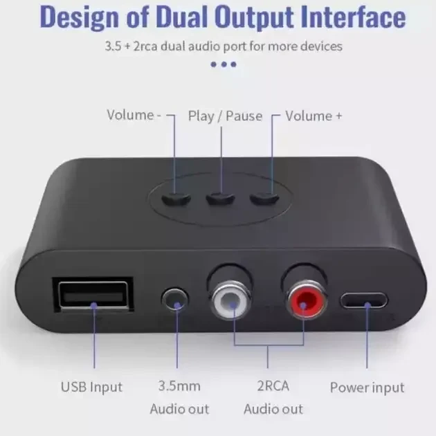 Аудіоприймач-стереоресивер Bluetooth 5.0 BLS-B21 NFC (2139717369) - фото 4 Аудіоприймач-стереоресивер Bluetooth 5.0 BLS-B21 NFC (2139717369) - фото 4