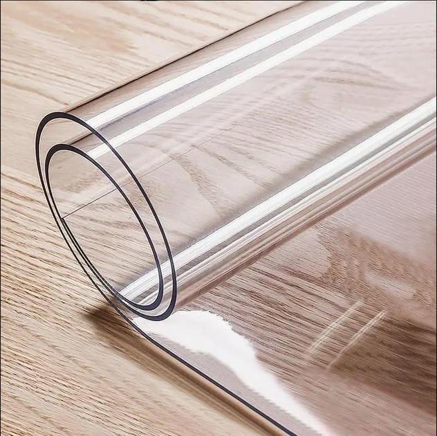 М’яке скло CRYSTAL захисне ПВХ 80х150 см 0,8 мм Прозорий