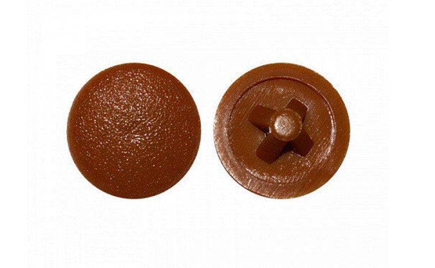 Крышка Metalvis Ø12 мм полиэтилен для шурупа Ø3,5-5 мм PZ2 100 шт. Коричневый (94000000094H000001)