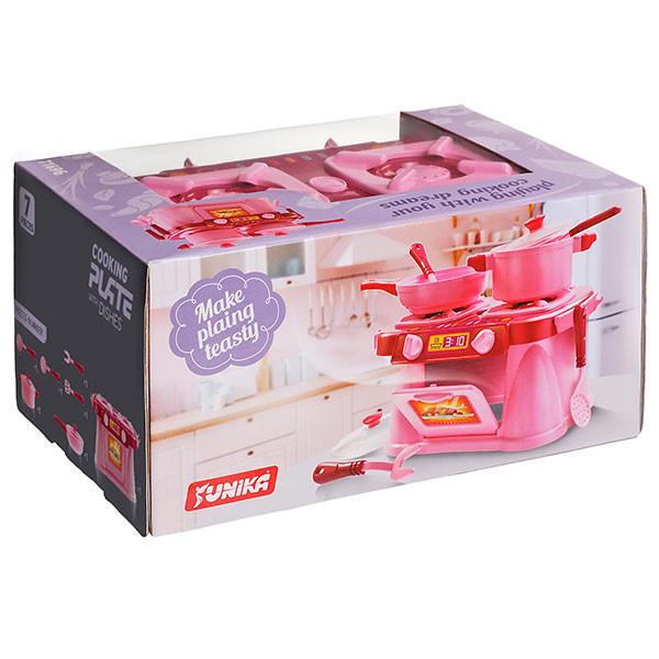 Дитячий ігровий набір ЮНІКА Cooking Plate with Dishes Кухонна плита 71696 7 пр. (26114665)
