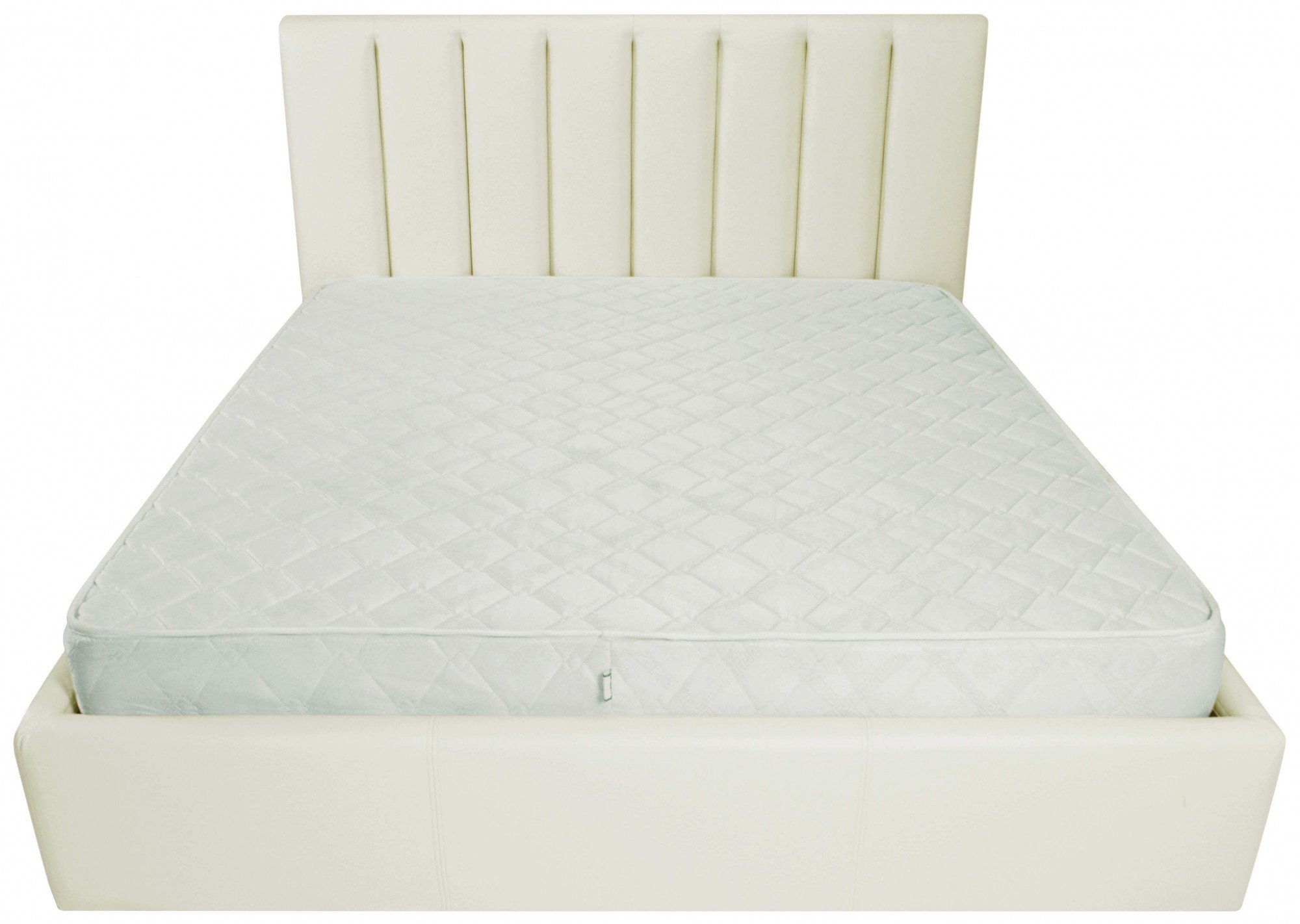 Кровать двуспальная Richman Санам VIP Флай 2200 A1 с дополнительной металлической цельносварной рамой 180х190 см Белый (rich05284)