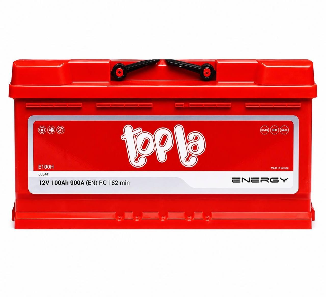 Акумулятор автомобільний Topla Energy 100 Ah 900A R+ 12V (3181117731)